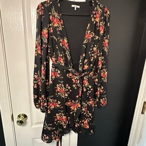 Floral Black Dress